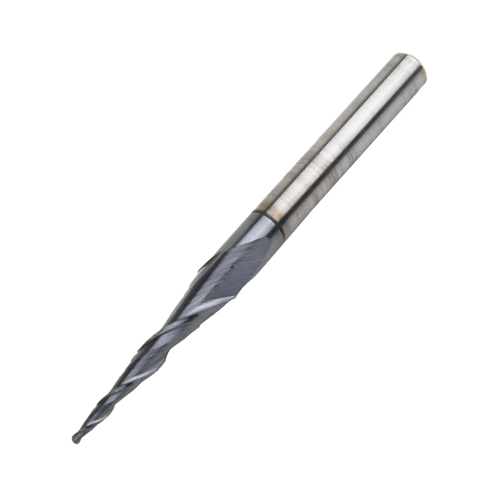 Cutter End Mill Milling Accessories Drill Bit Ball Nose Engraving Tapered 4mm 2-Flute TiAIN Coat Carving Useful