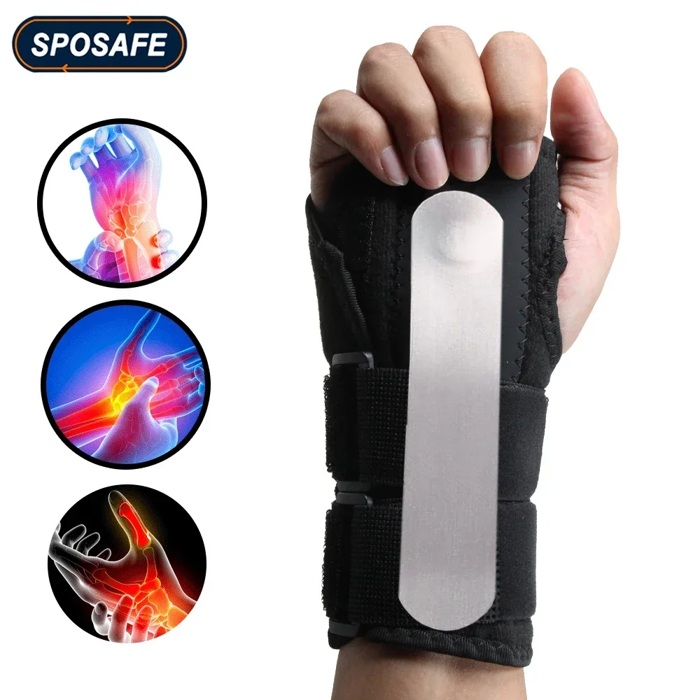 Adjustable Wrist Brace for Carpal Tunnel Relief Night Support with 3 Stay for Splint Right Left Hand Tendonitis,Arthritis Sprain