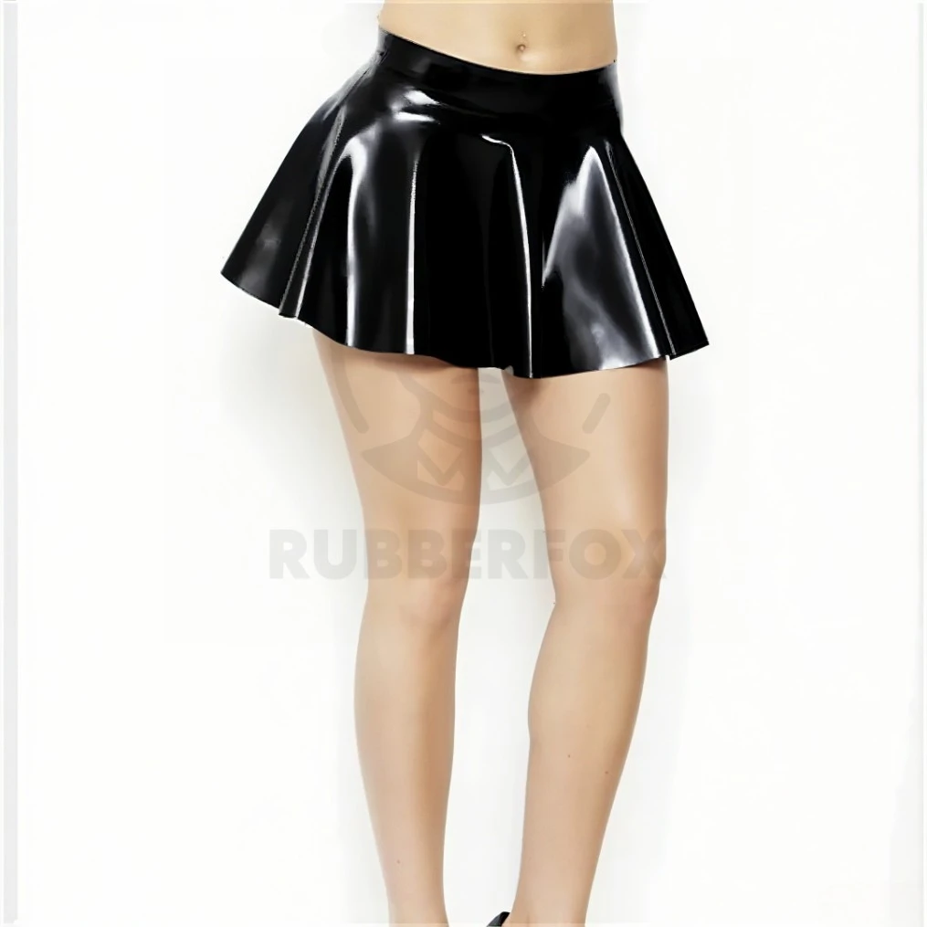 

Резиновая юбка женская латексная мини-расклешенная юбка стильная сексуальная черная короткая юбка вечерние резиновая клубная одежда ручной работы по индивидуальному заказу