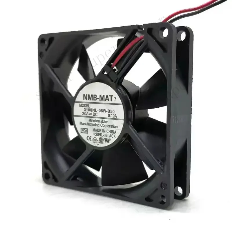 8020 24V Two-wire Converter Chassis Cooling Fan 3108NL-05W-B50 8CM Copier
