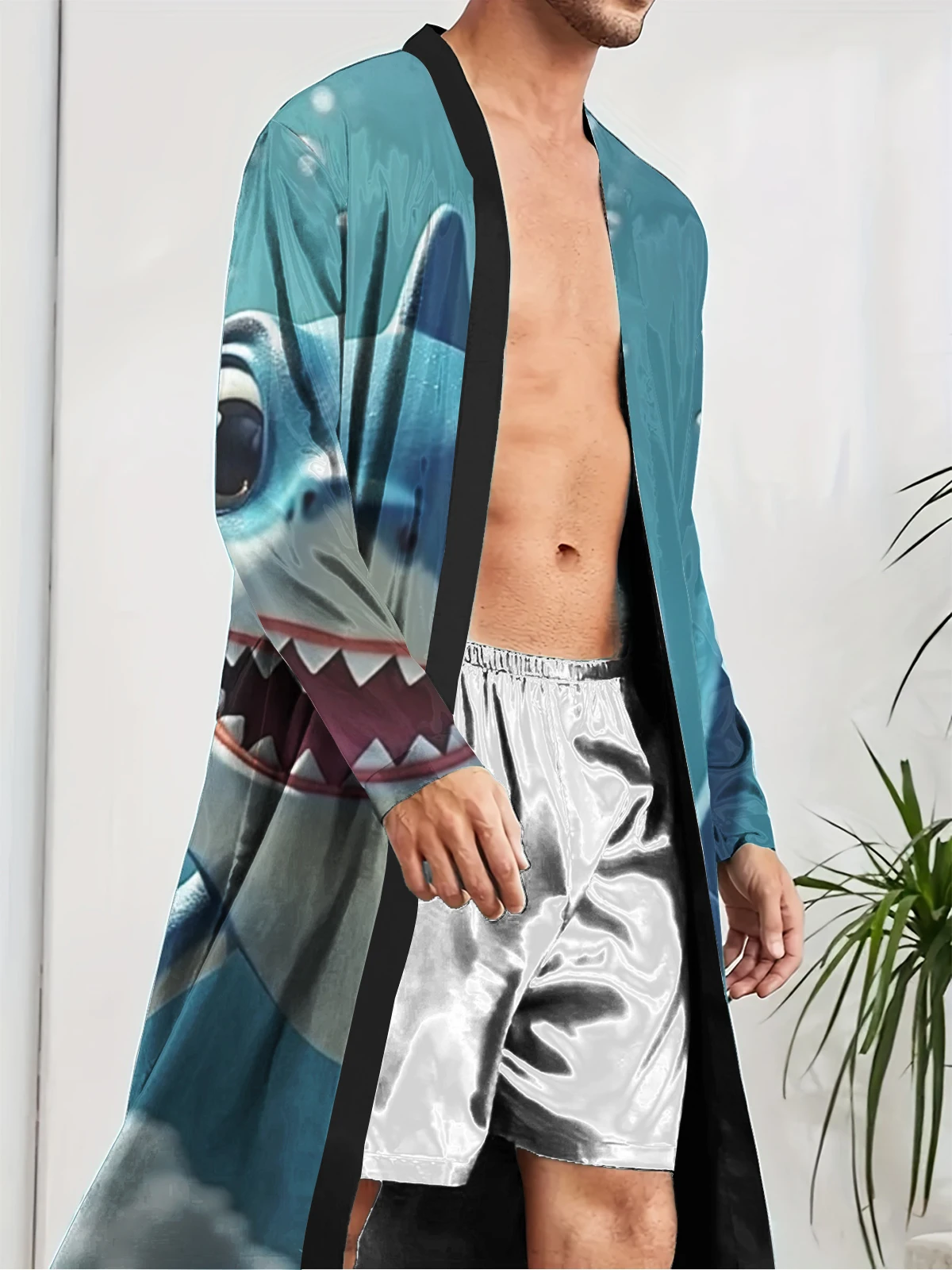 

1pcs Men's Robes 2026 Spring/Summer 3D Printed Breathable sleepwear bath robe Bathrobe man Bathrobe Graphic Bathrobe men