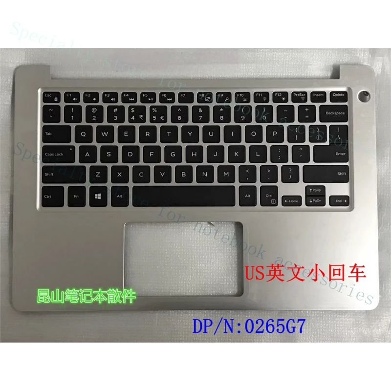 

A+0265G7 для DELL Inspiron 13 5370 Vostro 5370, серебристая клавиатура с подсветкой (C-корпус)