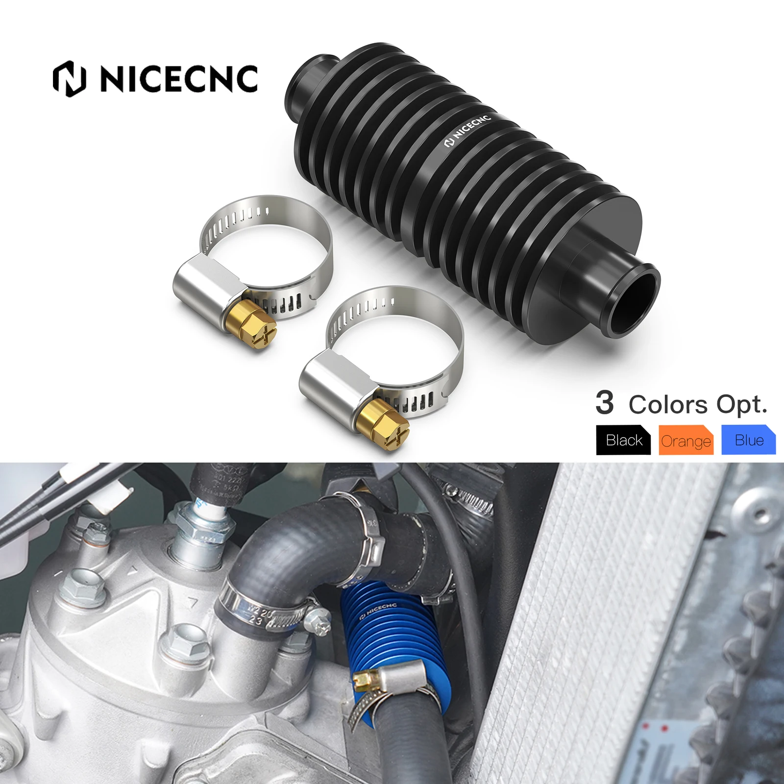 

NiceCNC For Husqvarna TE300 TE250 2024 TX300 2023-2024 Radiator In Line Water Cooler For GasGas EC300 EC MC EX 250 300 2024