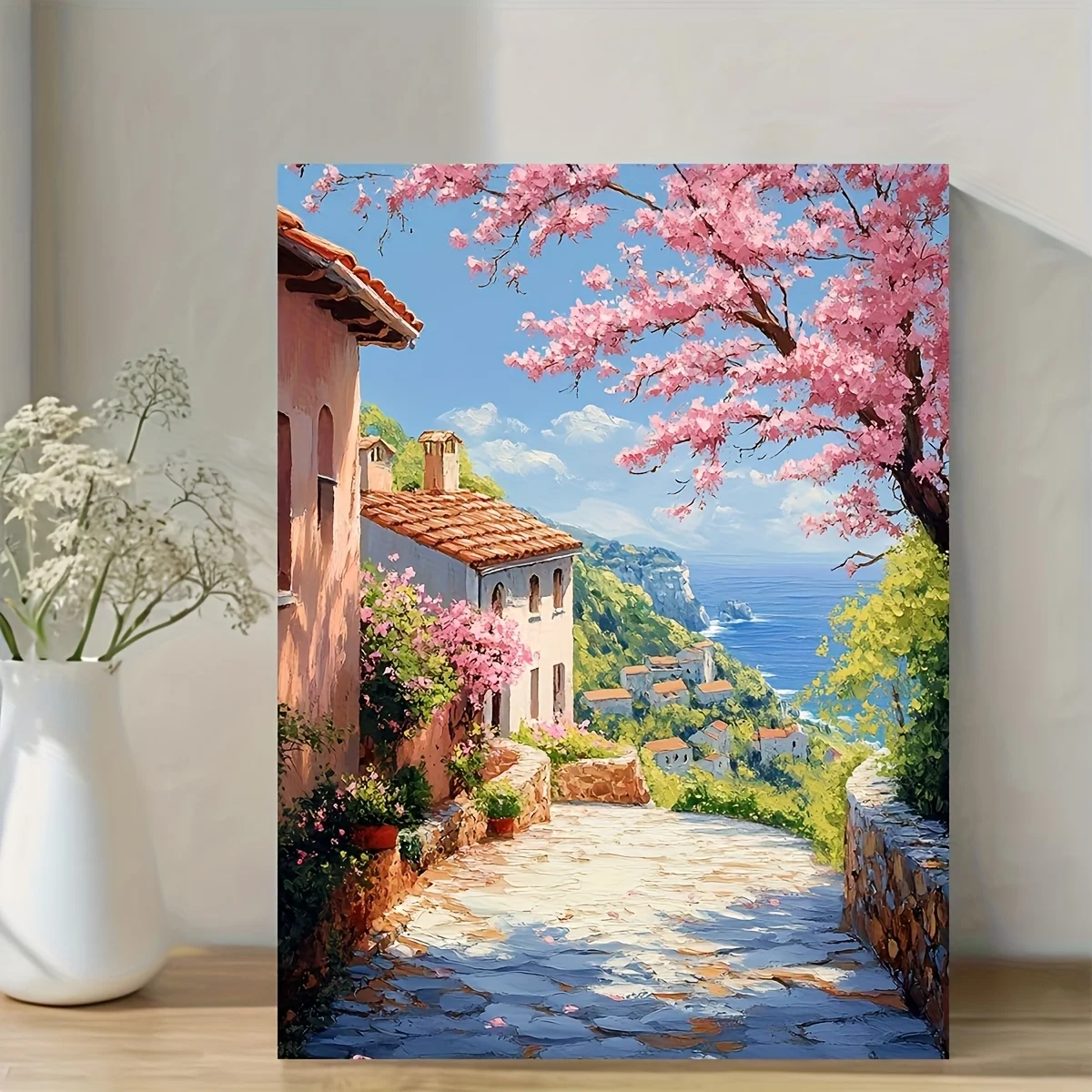 (No frame)2D Flat, 2D Flat, 2D Flat 1 Framed Canvas Decorative Painting for Home Gatherings, Suitable for Art Lovers to Decor