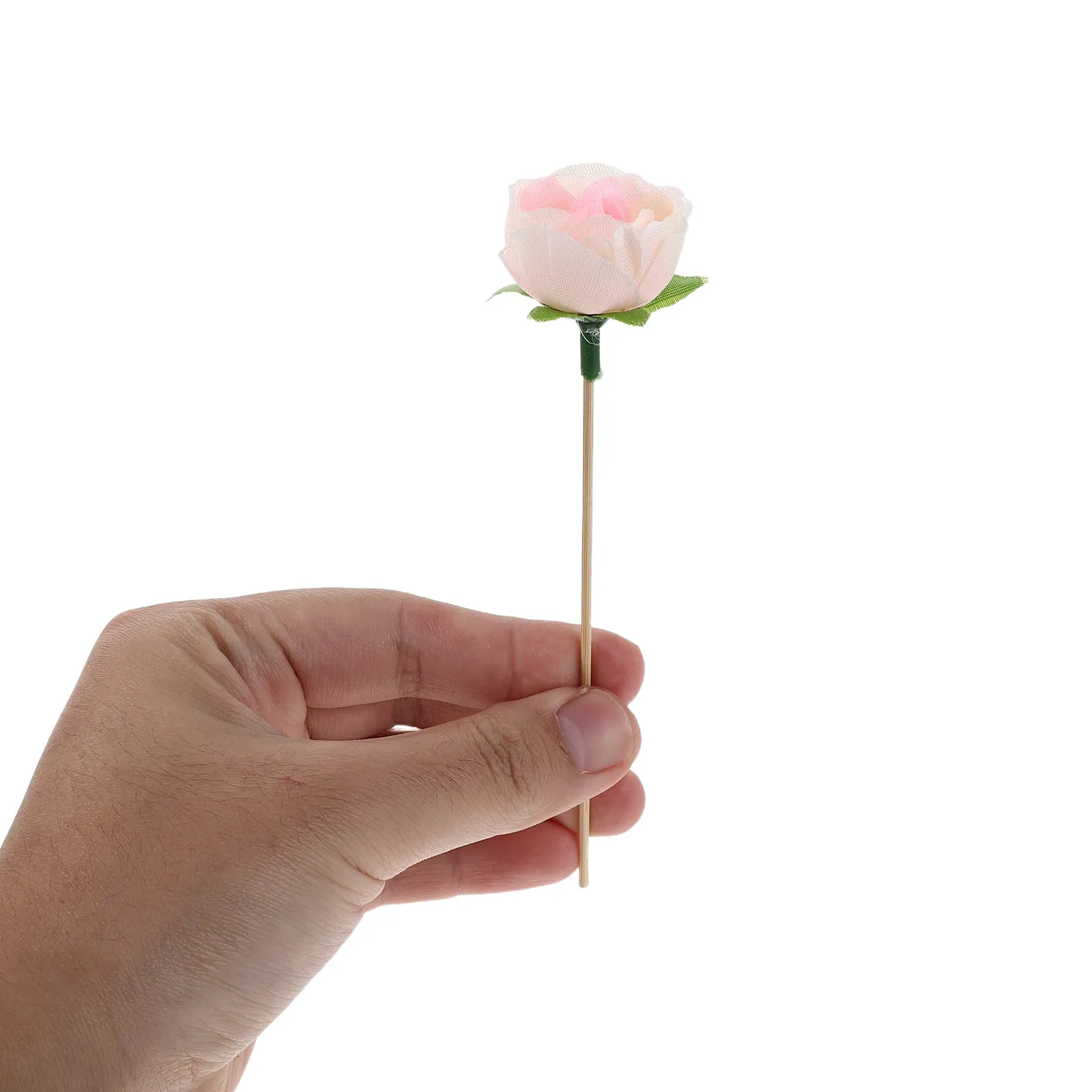 50Pcs Cocktail Picks Rose Flower Skewers Bamboo Party Toothpicks Wedding Bridal Shower Appetizer Food Fruit Drink Decorations