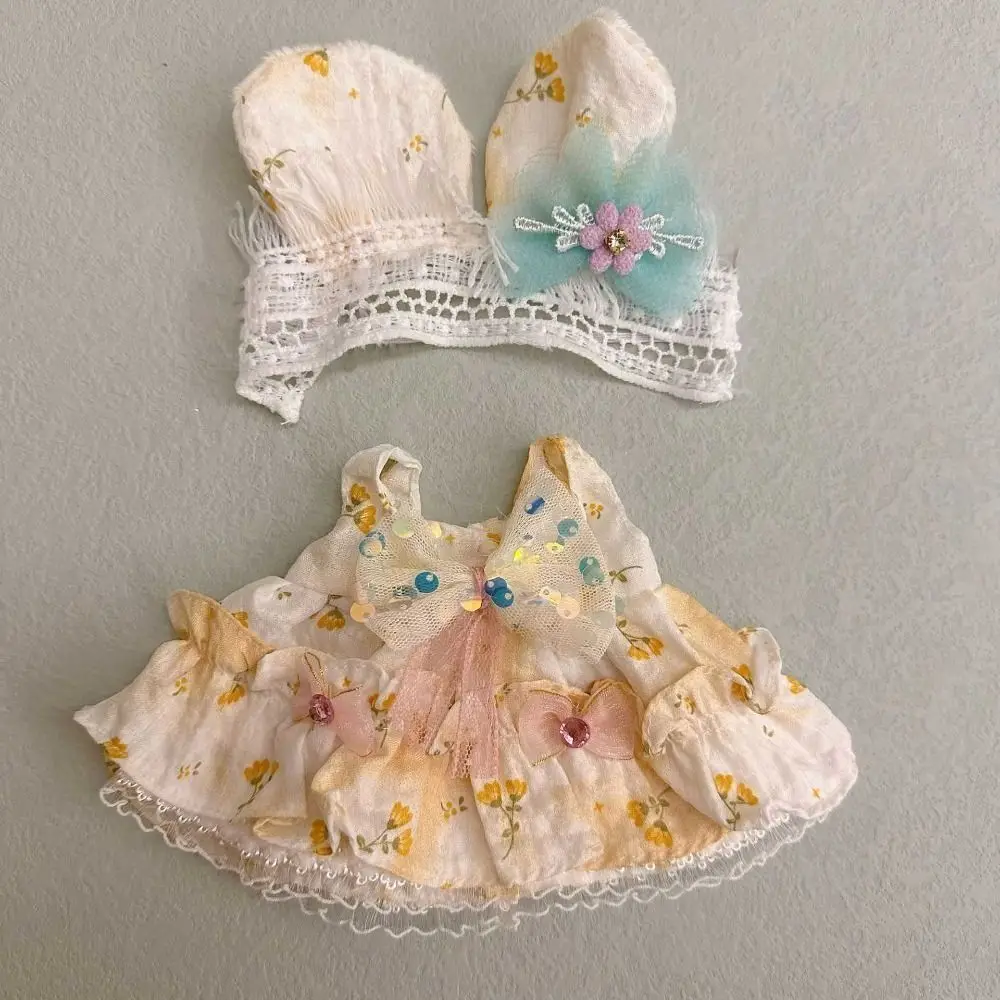 Gift 20CM Clothes Accessories Replacement Outfit Cap Dress Suit Multicolor Cosplay Hairband Suspender Cotton
