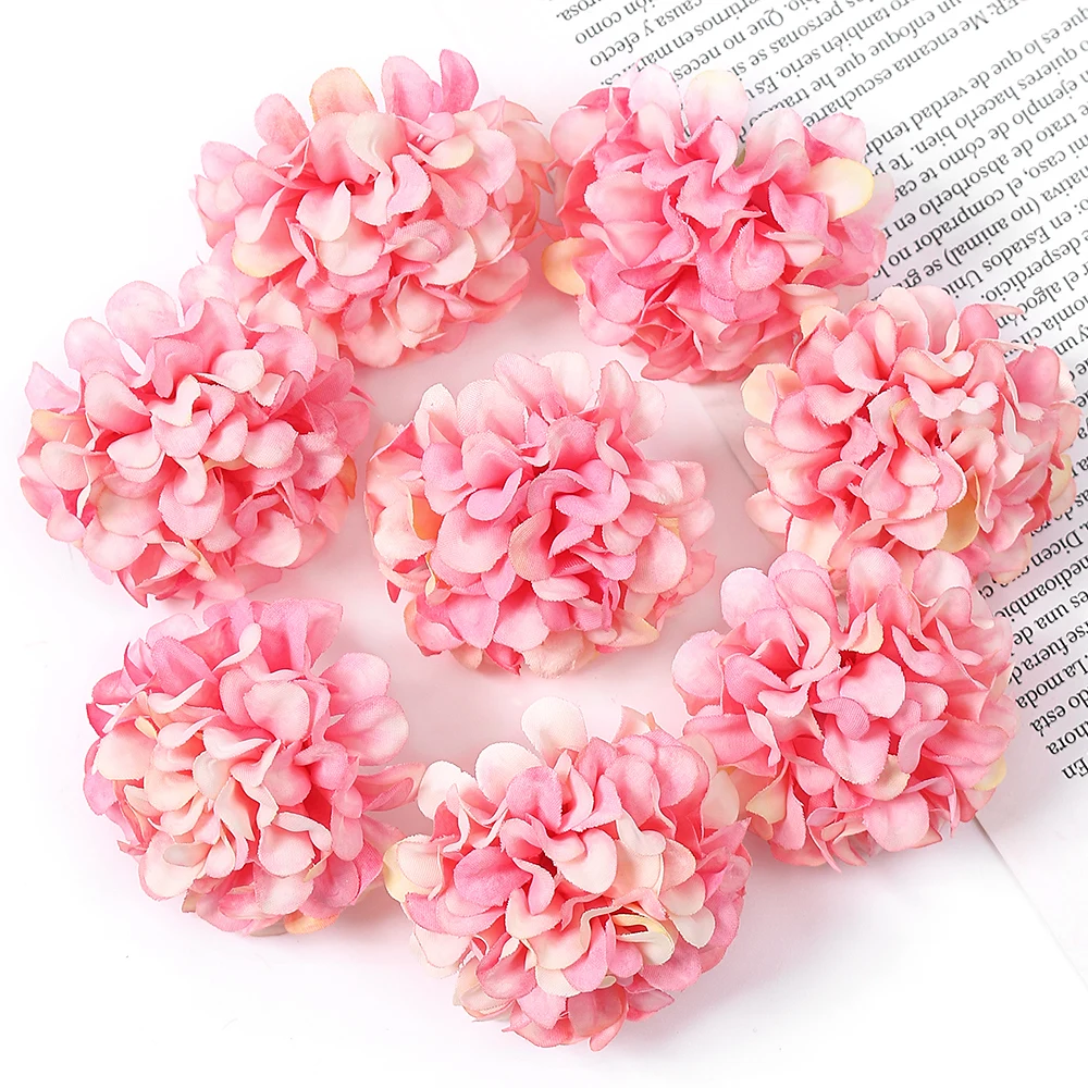 10/20/30 Stücke Hortensien Künstliche Blumen Köpfe 4 cm für Home Room Decor DIY Ehe Kranz Zubehör Braut Hochzeit Dekoration – Detail 14