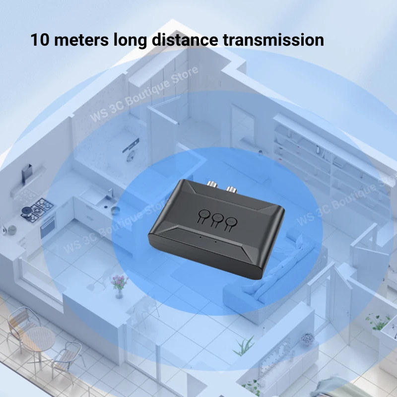 بلوتوث 5.4 استقبال الصوت 3.5 مللي متر AUX RCA USB U-القرص ستيريو الموسيقى اللاسلكية محول الصوت للكمبيوتر التلفزيون سيارة عدة المتكلم مكبر للصوت