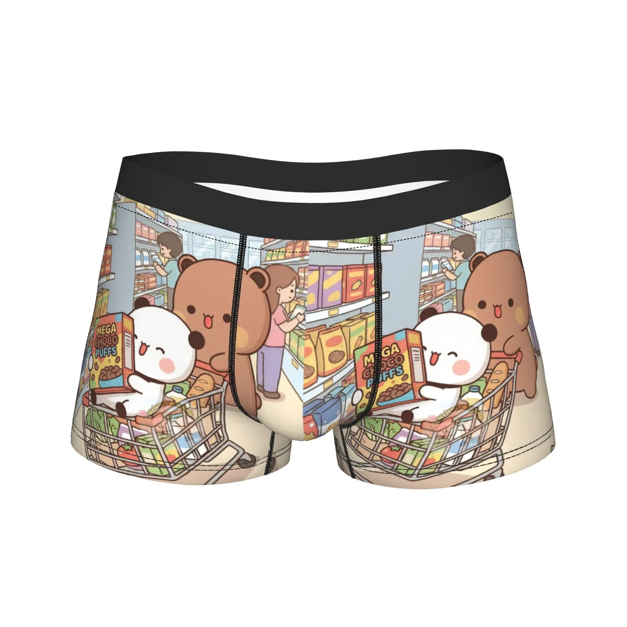 Cute Cartoon Bubu Dudu  Boxer Shorts  Pouch Underwear Trenky Custom Boxer Brief Breathable Men's Panties Big Size