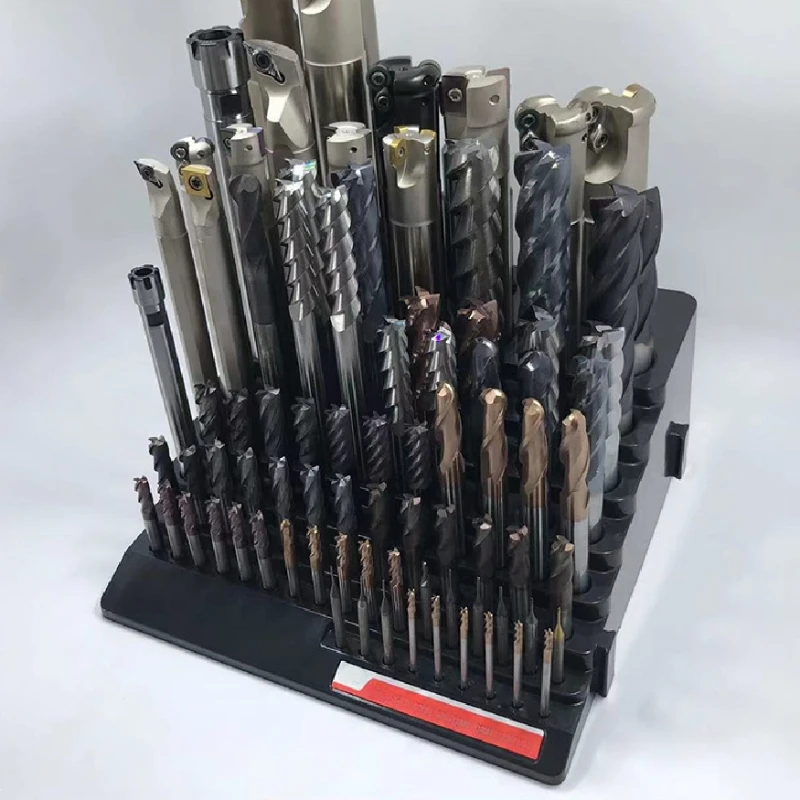 85 Hole Milling Cutter Drill Bit Holder Storage Box Mandrel Bench Tool Holes Screwdriver Bit Holder Drill Head Storage Case