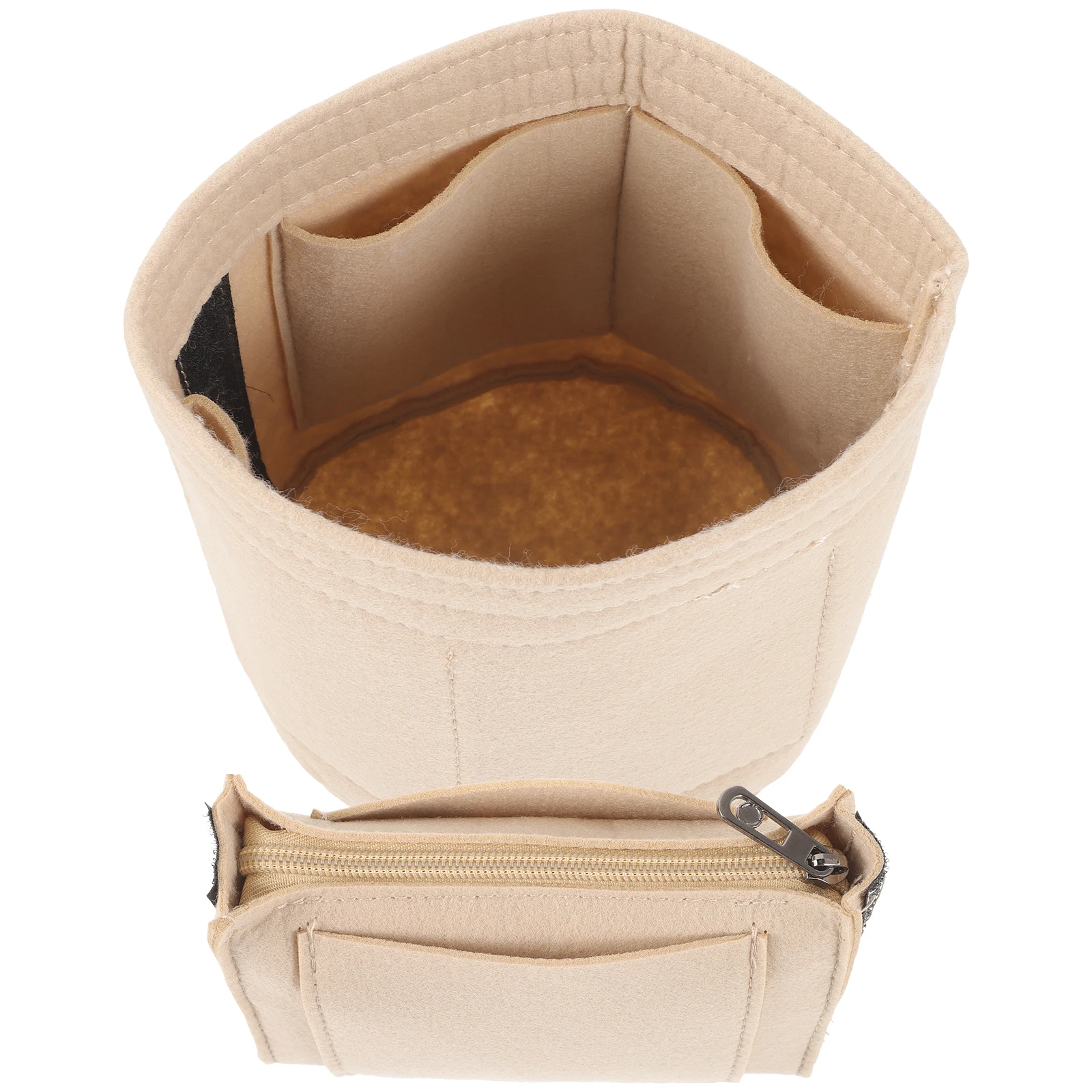 

Makeup Bucket Purse Organizer Felt Handbags Women Bag Insert Organizer For Tote Bag Large Capacity Storage Tote Insert
