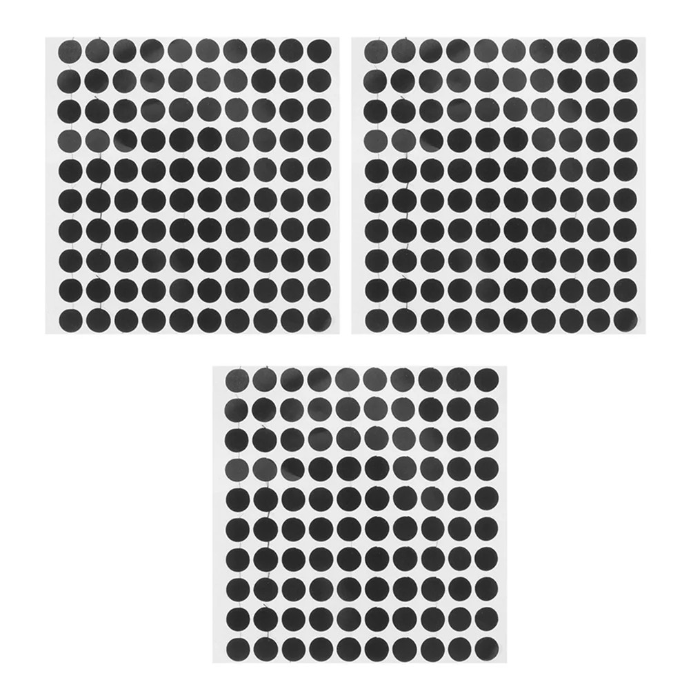 3 Sheets Billiard Black Spots Reliable Pool Table Marker Dots Thin Design for Smooth Ball Rolling Easy to Apply No Residue