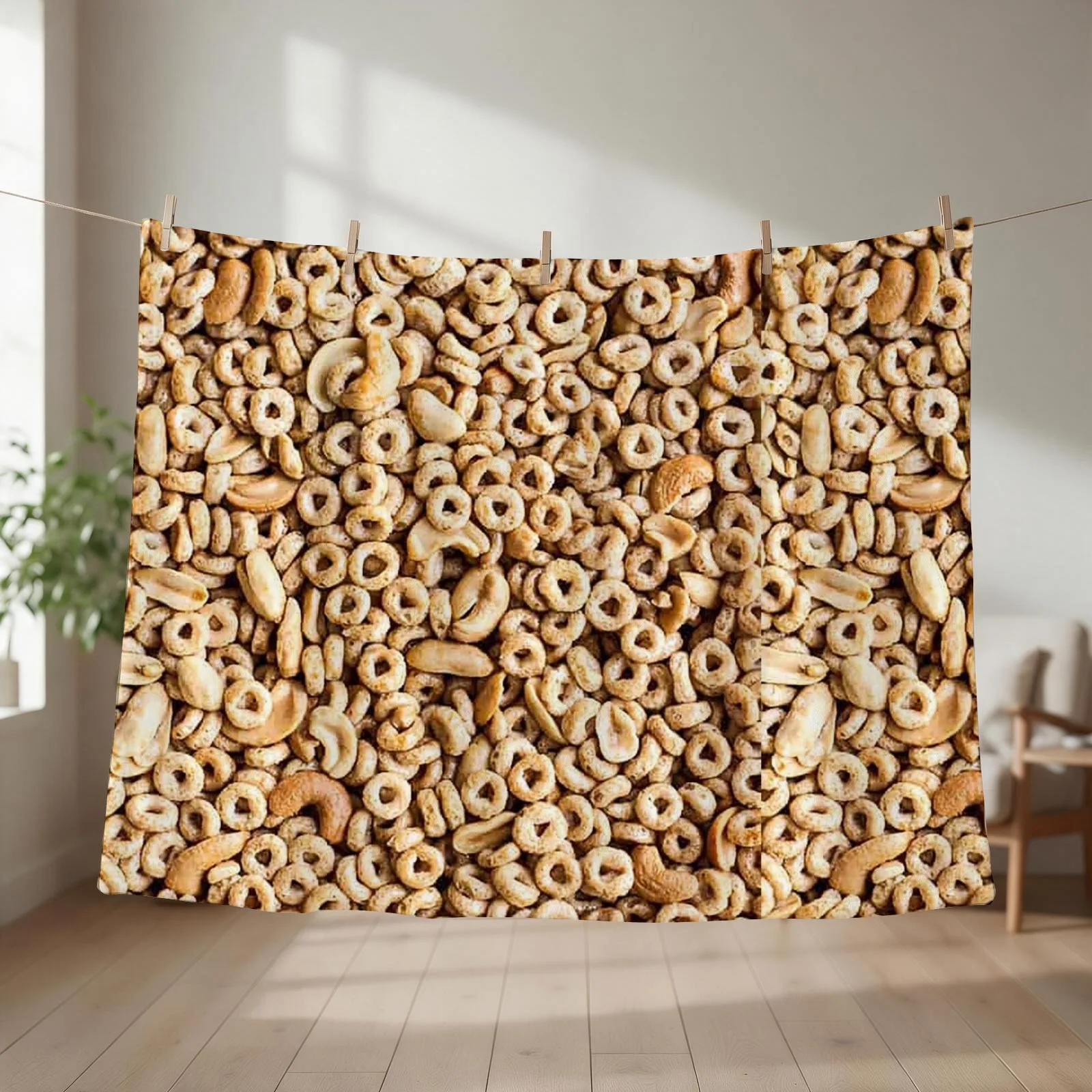 Honey-Nut Cheerios Throw Blanket Moving Beautifuls Luxury Brand valentine gift ideas Blankets