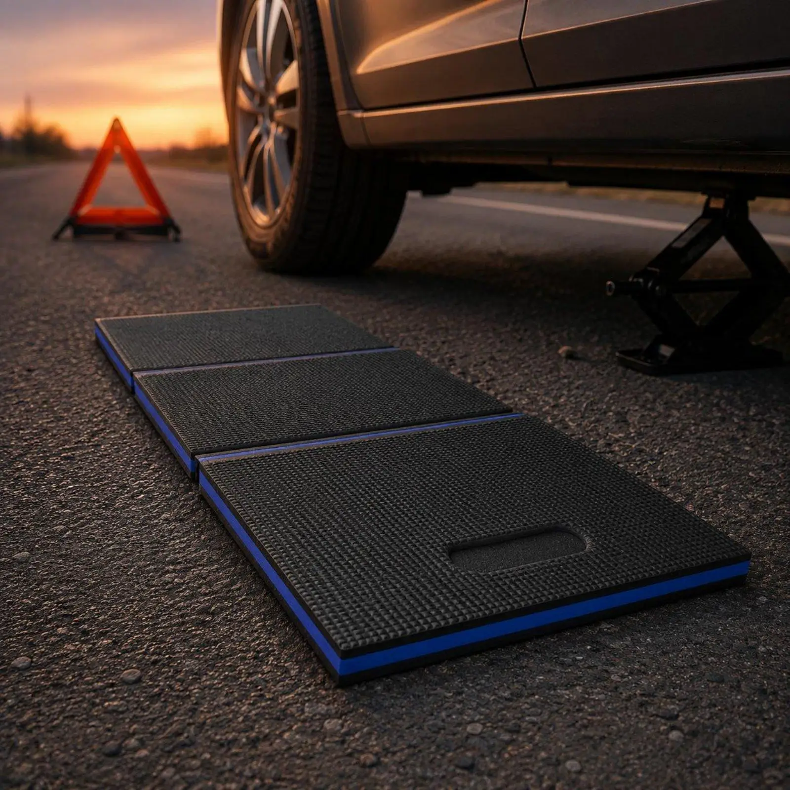 EVA Folding Creeper Mat Easy to Store Foldable Under Car Repair Mat Multi-Use Foldable Lying Pad for Mechanics, DIY Users,