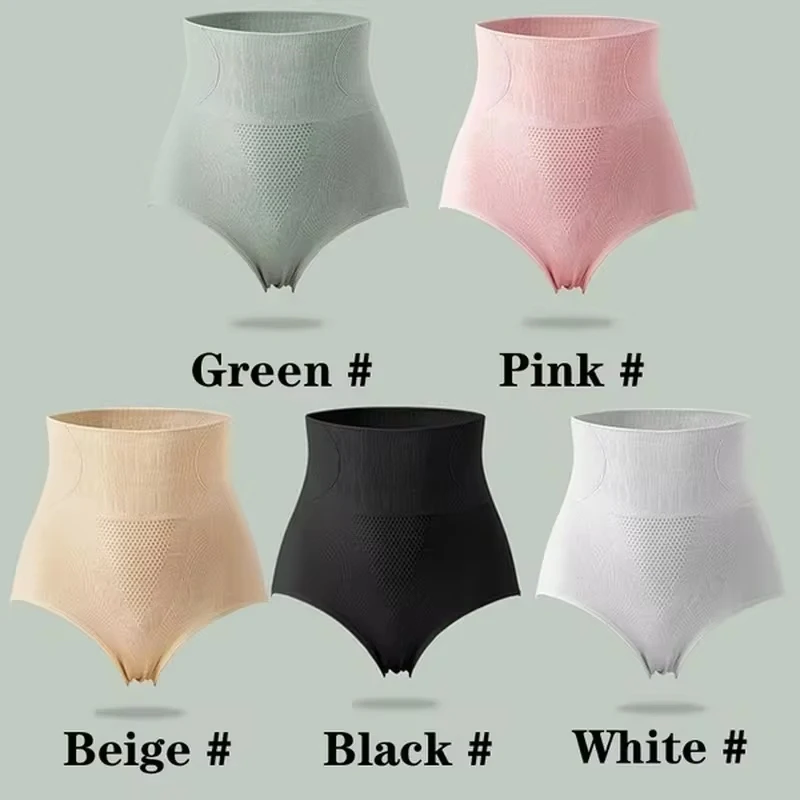 FINETOO Women High Waist Shaping Panties Breathable Body Shaper Slimming Tummy Underwear Butt Lifter Control Panties Shaperwear - Image 4