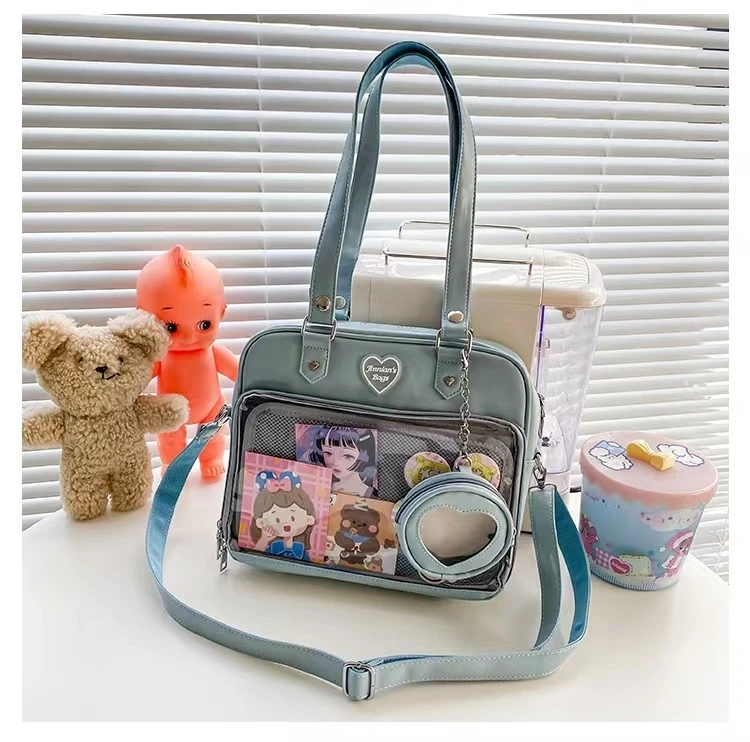 Frauen japanischen Stil Trend kawaii Süßigkeiten Farbe große Kapazität ita Tasche Mode Student adrette Umhängetasche Messenger Umhängetasche – Detail 31