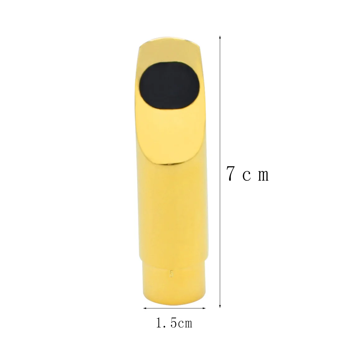 Gold Soprano Sax Metal Mouthpiece 5/6/7/8 Tip Opening with Ligature Cap & Teeth Guard Pad Set