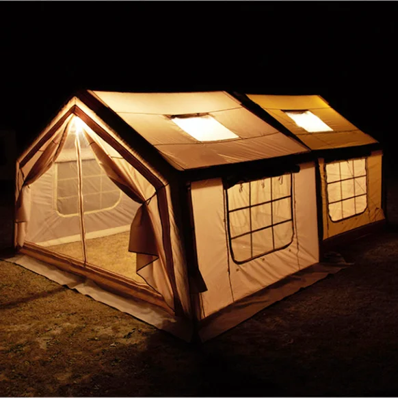Três quartos um salão inflável barraca de acampamento casa barraca de festa de ar ao ar livre