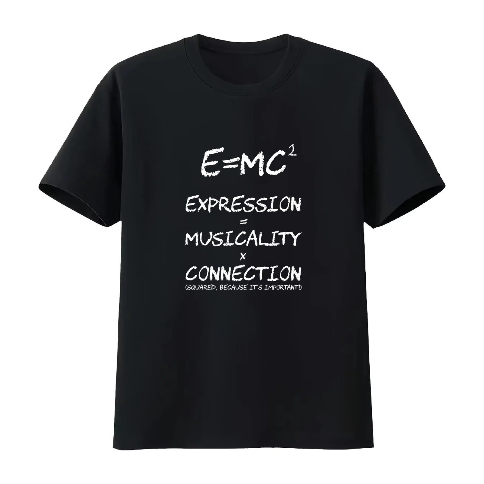 E=MC2 social dancing funny expressive dance equation T-Shirt Summer Casual Cotton Tee Oversized Streetwear Tops 100% Cotton