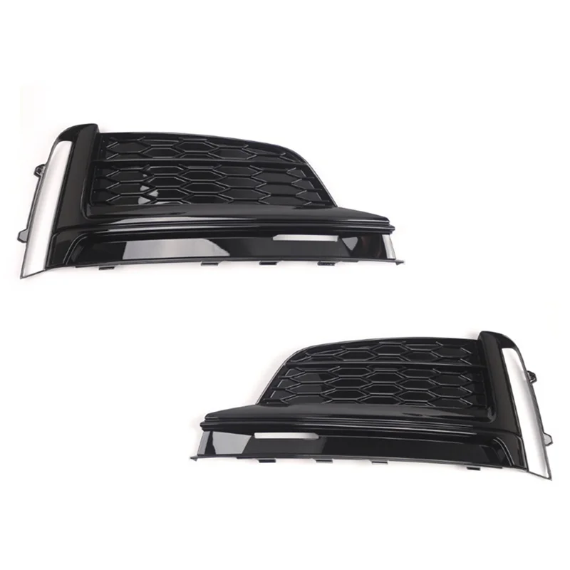 NEW-Front Fog Light Grille Cover For A5 S5 S-Line 2017-2019 8W6807681F 8W6807682F