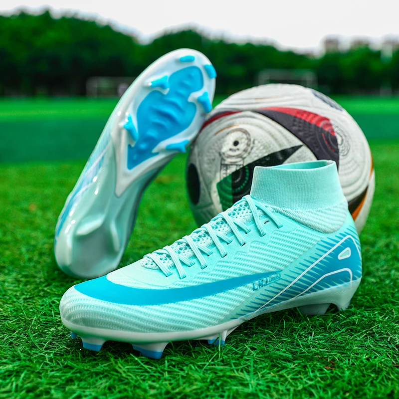 جديد أحذية كرة القدم للرجال عدم الانزلاق أحذية كرة القدم المرابط بالجملة التدريب FG أحذية رياضية عالية الجودة انخفاض الشحن للجنسين الكبار