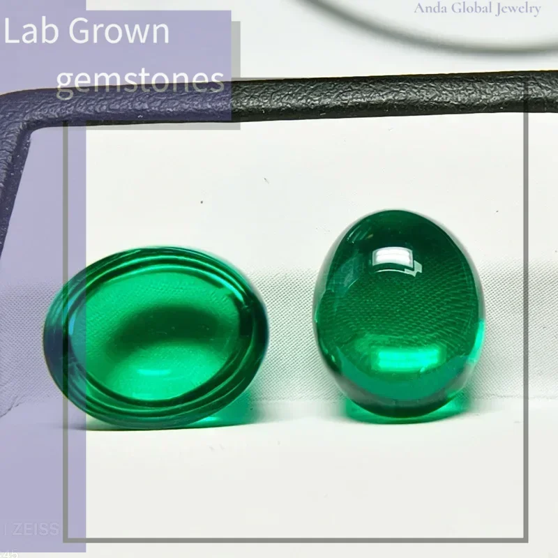 

Выращенный в лаборатории Колумбийский изумрудный камень, гладкая поверхность, овальная форма, гидротермальный драгоценный камень для изготовления ювелирных изделий, сертификат на выбор