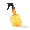 1 pz 500 ml bottiglia spray per parrucchiere bottiglia d'acqua personalizzata a forma di teschio ugello regolabile spruzzatore retrò bottiglia d'acqua per barbiere