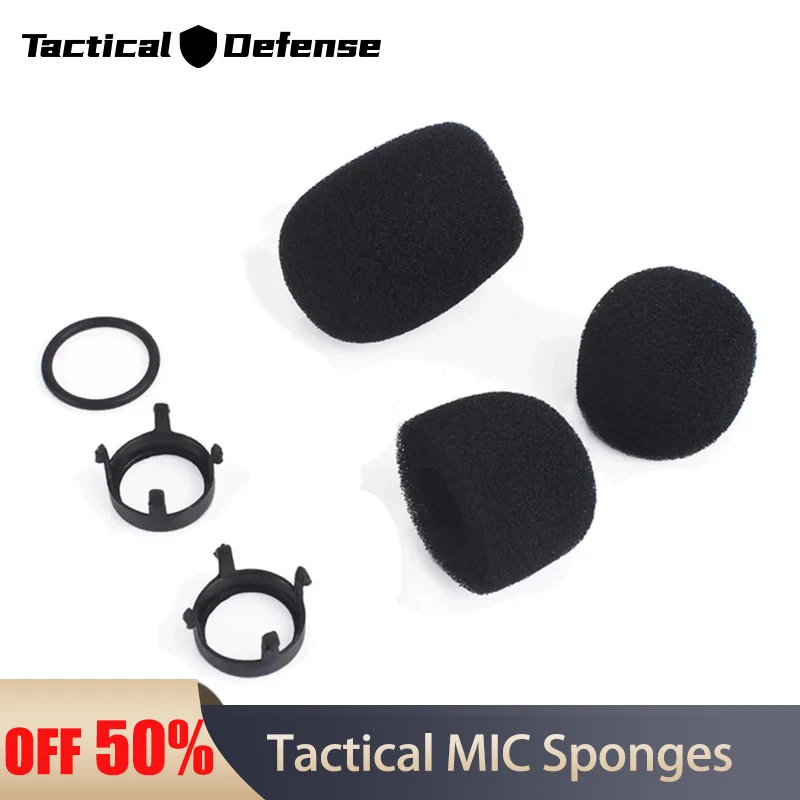 Acessórios do fone de ouvido tático esponjas mic peças reposição para comtac série fone de ouvido microfone conjunto esponja wz160