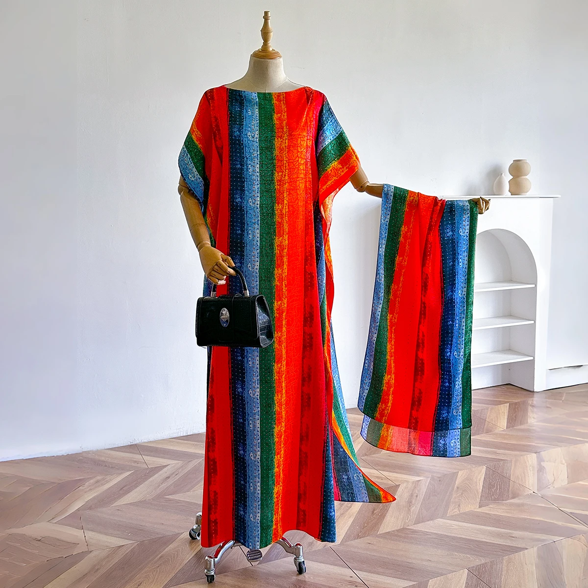 

Summer 2026 New Style Women's Beach Vacation Silk Chiffon Shawl Sun Protection Fashionable Printed Satin Cover up Scarf