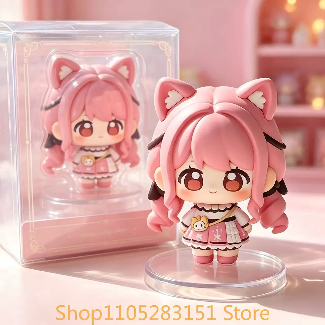 Infinity Nikki Anime Cosplay Figurine en PVC Version Q, Modèle de Statue, Ornement de Bureau, Mascotte, Accessoire pour Étudiant, Cadeau pour Fans de Mascottes