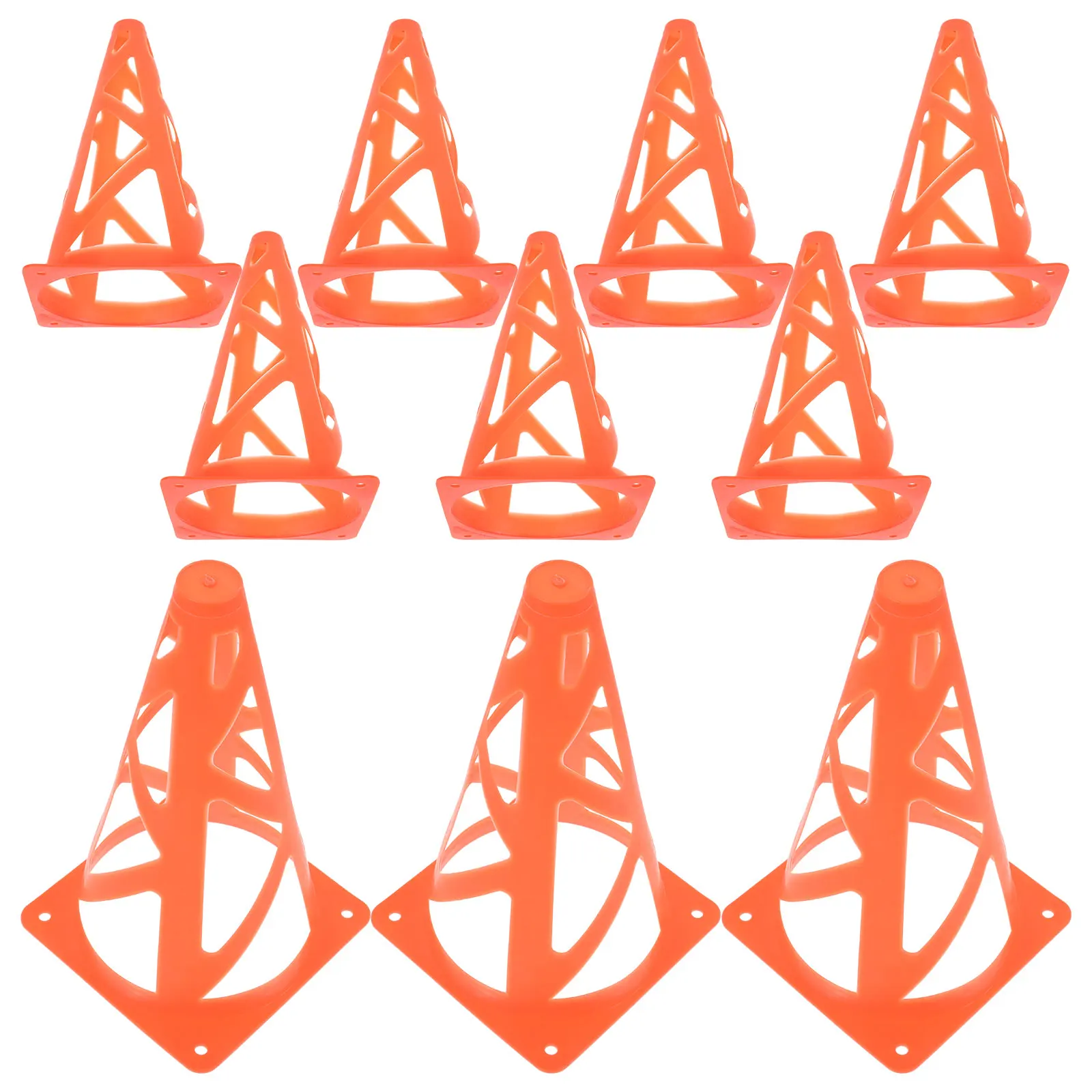 

10 футбольных препятствий, 23 см, ярко-оранжевый магазин, складные дизайнерские маркерные конусы, подходящие для тренировок