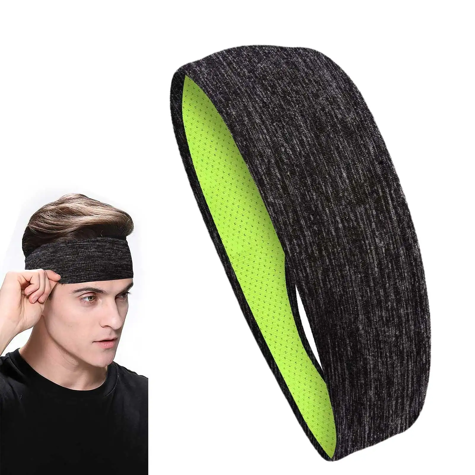 Men Women Stretch Outdoor Fitness Head Bands Stretchy Sports Yoga Headband Summer Hair Elastic Bands Exercising Sweatband