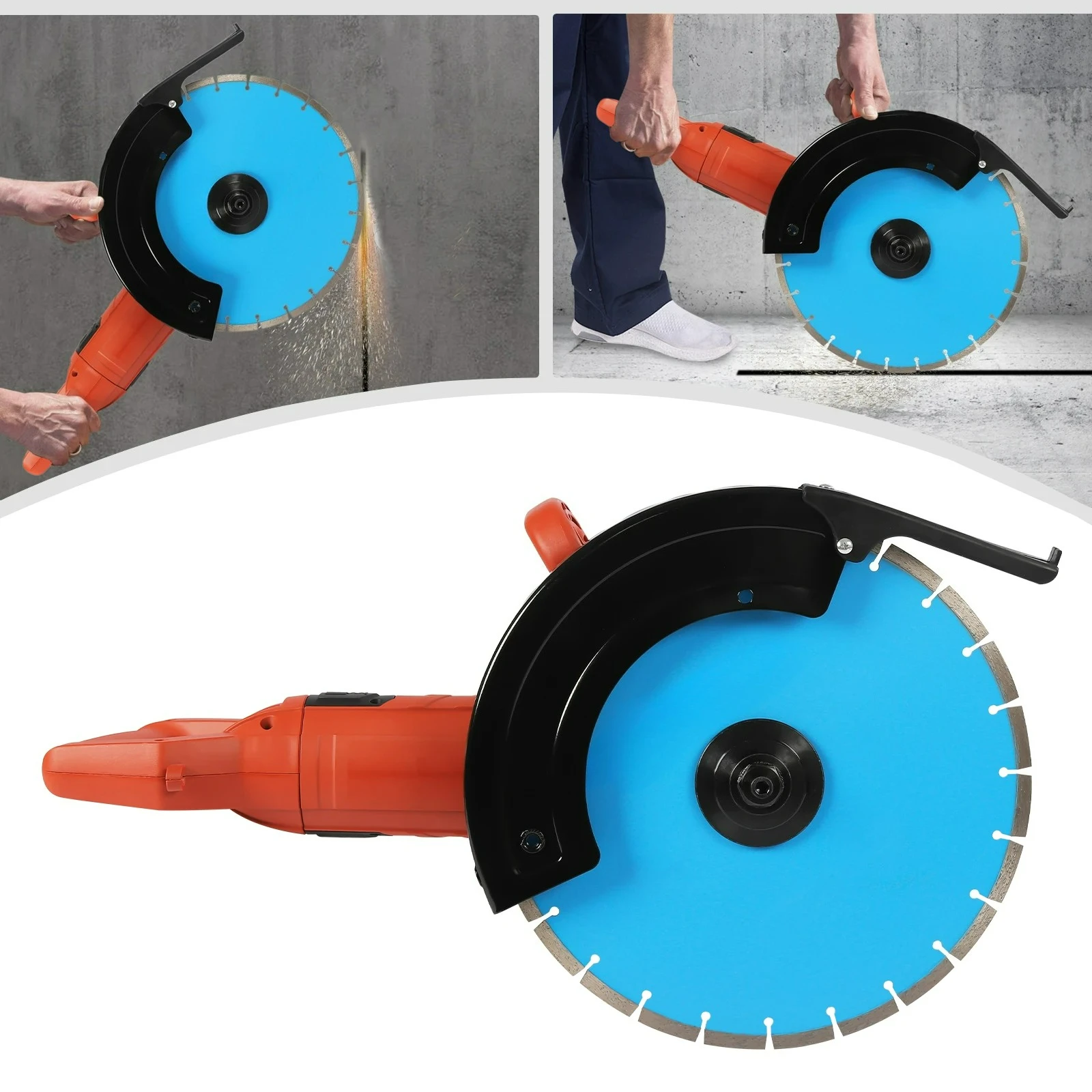 

Customizable Corded Electric Handheld Concrete Saw 3000W Pure Copper Motor Rotating Handle