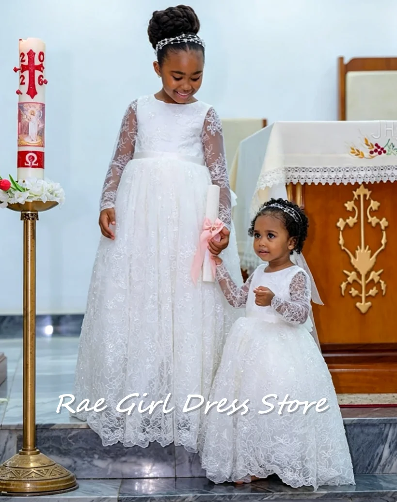 vestido-de-nina-de-las-flores-blanco-con-cuello-redondo-y-encaje-manga-larga-de-encaje-cintura-de-saten-corte-en-a-largo-hasta-el-suelo-para-primera-comunion-ceremonia-de-iglesia-personalizado