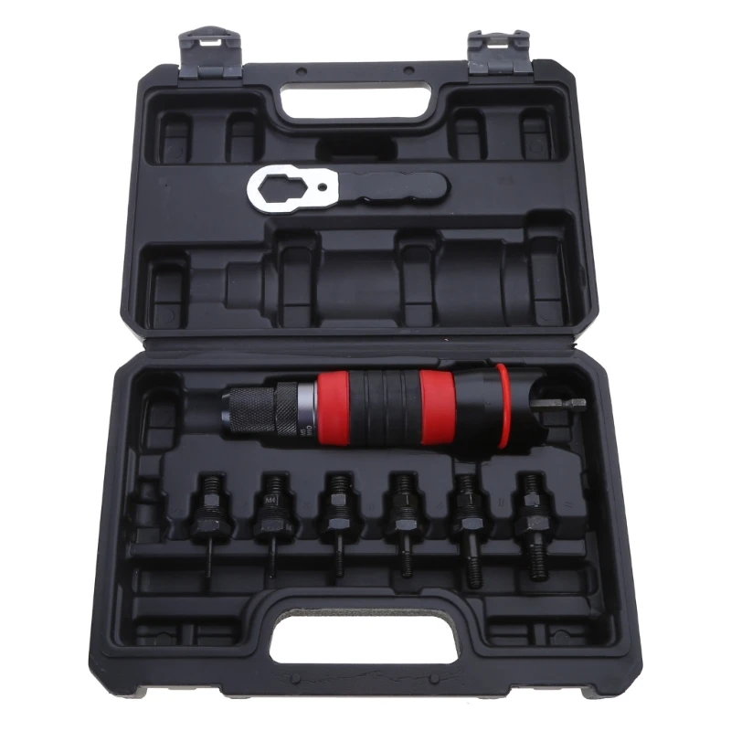 

Household Rivet Nut Guns Insert Nut Riveting Tool Adapter with Box for Electric Drill Tool for Various Nut Applications