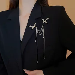 New Chinese Phoenix Pearl Fringe Brooches for Women Vintage Style Fashion Delicate Corsage New Pins Charms Party Accessories