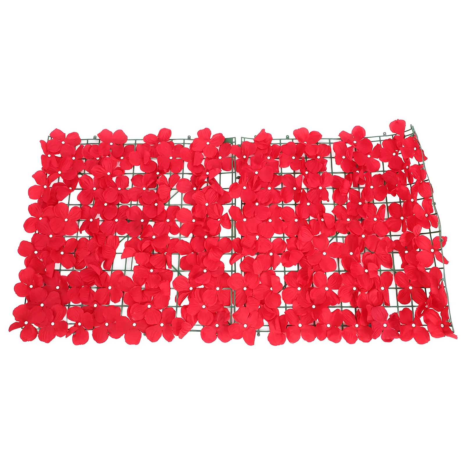 

Vivid Flower Wall Faux Trellis Balcony Privacy Fence Artificial Plant Decoration Lifelike Resistant Sun Rain Home Courtyard Use