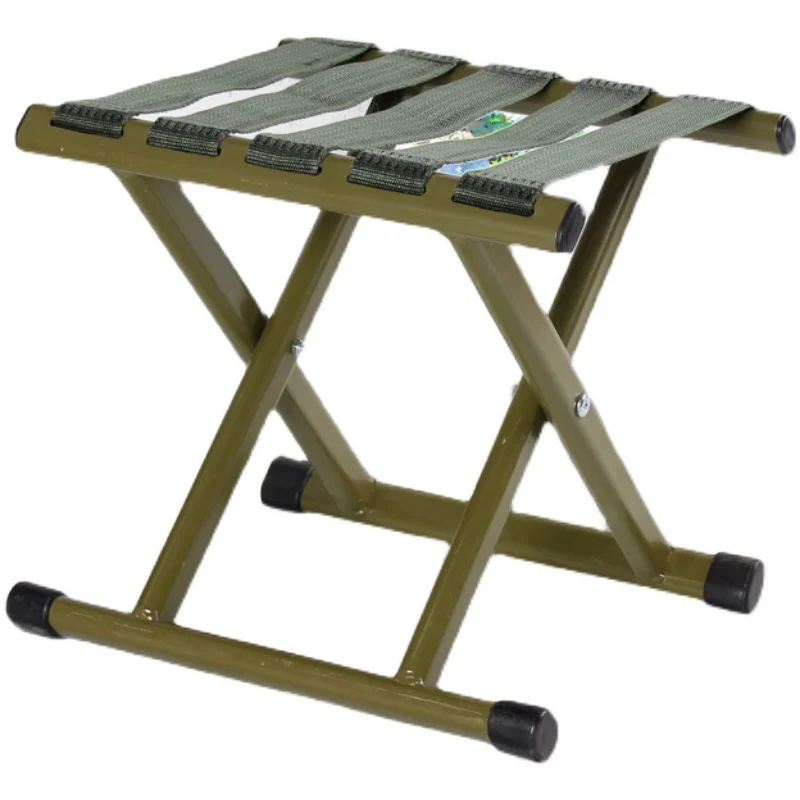 Fishing Maza Folding Portable Stool Outdoor Thickened Backrest Household Elderly Chair Small Bench Extra high and simple