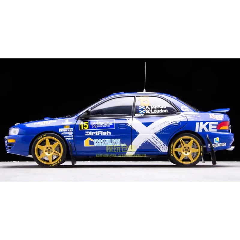 SunStar 1/18 سوبارو امبريزا WRC 2023 نموذج سيارة معدني قابل للجمع للأولاد البالغين هدية تذكارية هواية وألعاب #2