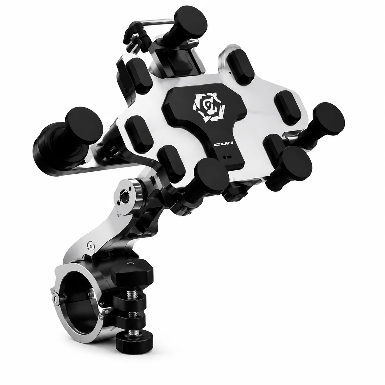 

Motorcycle Phone Holder Aluminum Alloy Anti Shake 360 Rotating Handlebar Mount Bracket for Scooter Motorcycle GPS