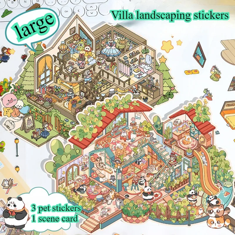 3D Cartoon DIY Sticker Forest Party Birthday Gift for Kid Child Scrapbooking Supplies Children\'s Stickers Aesthetic Cute Things