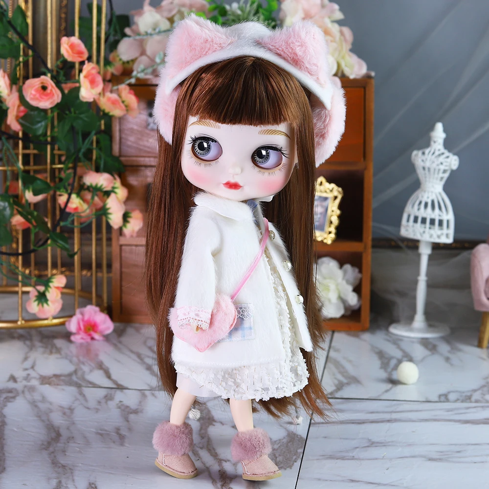 ICY DBS-Muñeca Blyth 1/6 articulada de 30CM, Cute Fat Face Set, Matte Face Extra Hand AB Fashion Anime Girl