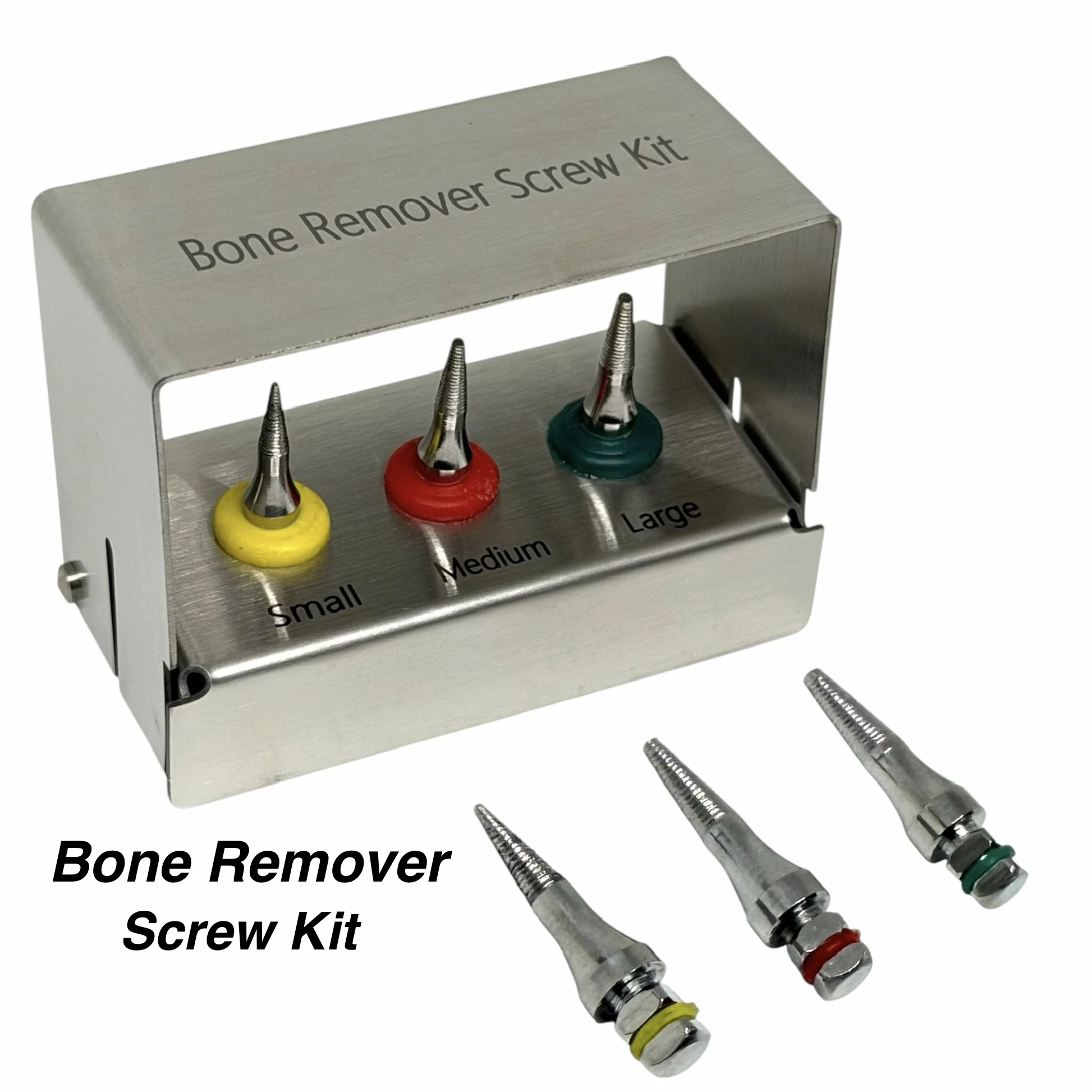 3Pcs Dental Implant Broken Fixture Remove Failed Screw Pick Up Extractor Remover Safe Dental Marginal Bone Instruments