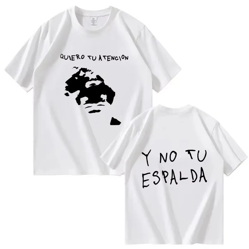 Hip-hop Singer Ivan Cornejo Mirada's 2026 Tour Harajuku Graphic T-shirt Men's Fashion  Pure Cotton  vintage t shirt