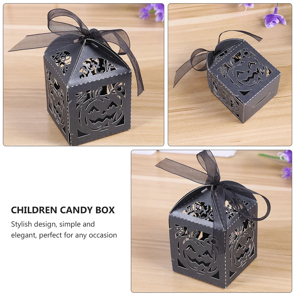 

50 pcs Candy Boxes Gift Packaging Bulk Sweets Paper Halloween Treat Stylish Creative Design Safe Use Party New Year