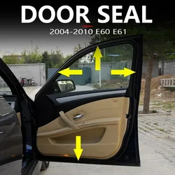 for 2004-2010 E60 E61 BMW 525i 528i 530i 535i 545i 550i M5 Front Door Rubber Weatherstrip Seal 51217033787