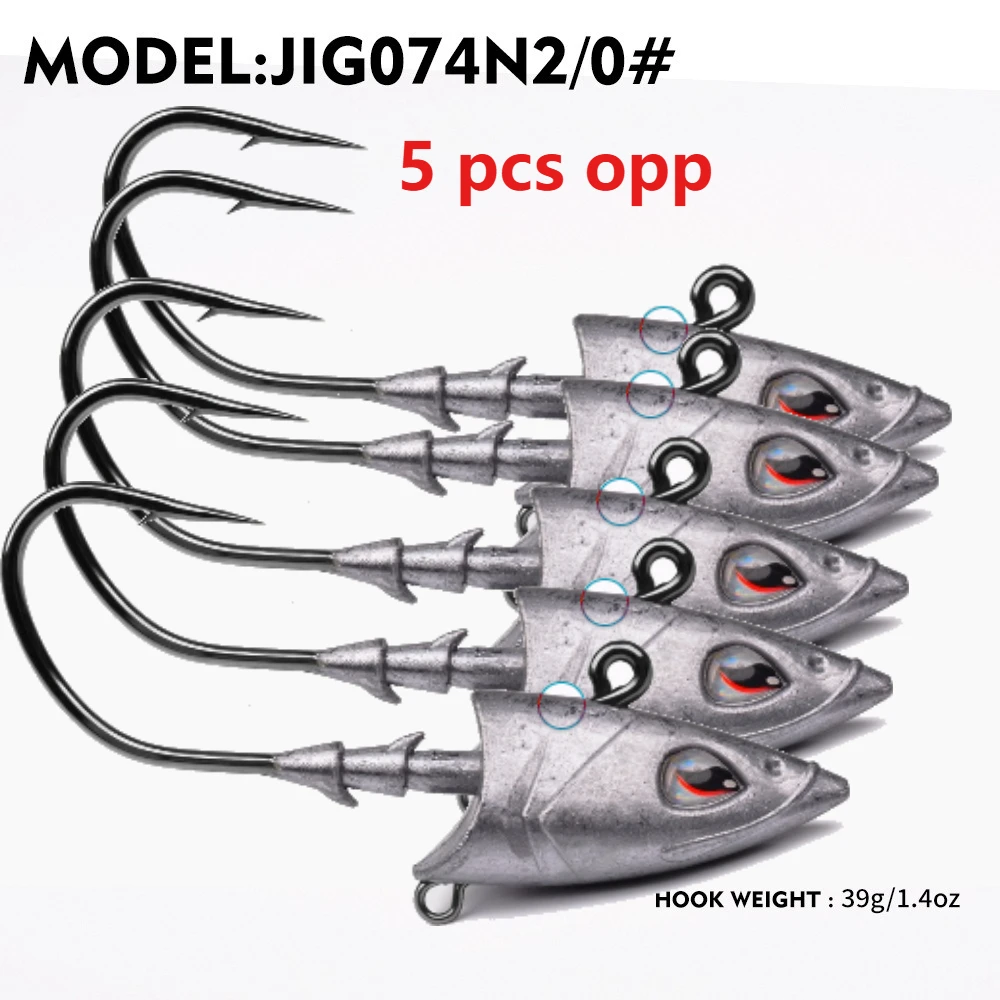 Billings 3D Eyes Jig Head 26-52g Hochkarbon-Stahl Weichköder und Jigköpfe Angelhaken für Swimbait Jig Head Angelhaken – Detail 14