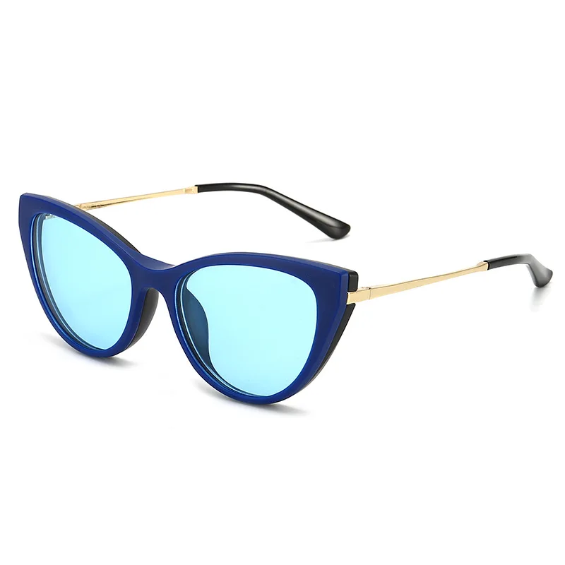 VCKA Custom Myopia Hyperopia Magnet Clip Polarized Sunglasses Prescription Glasses Diopter Women 2023 NewCat Eyes Eyewear