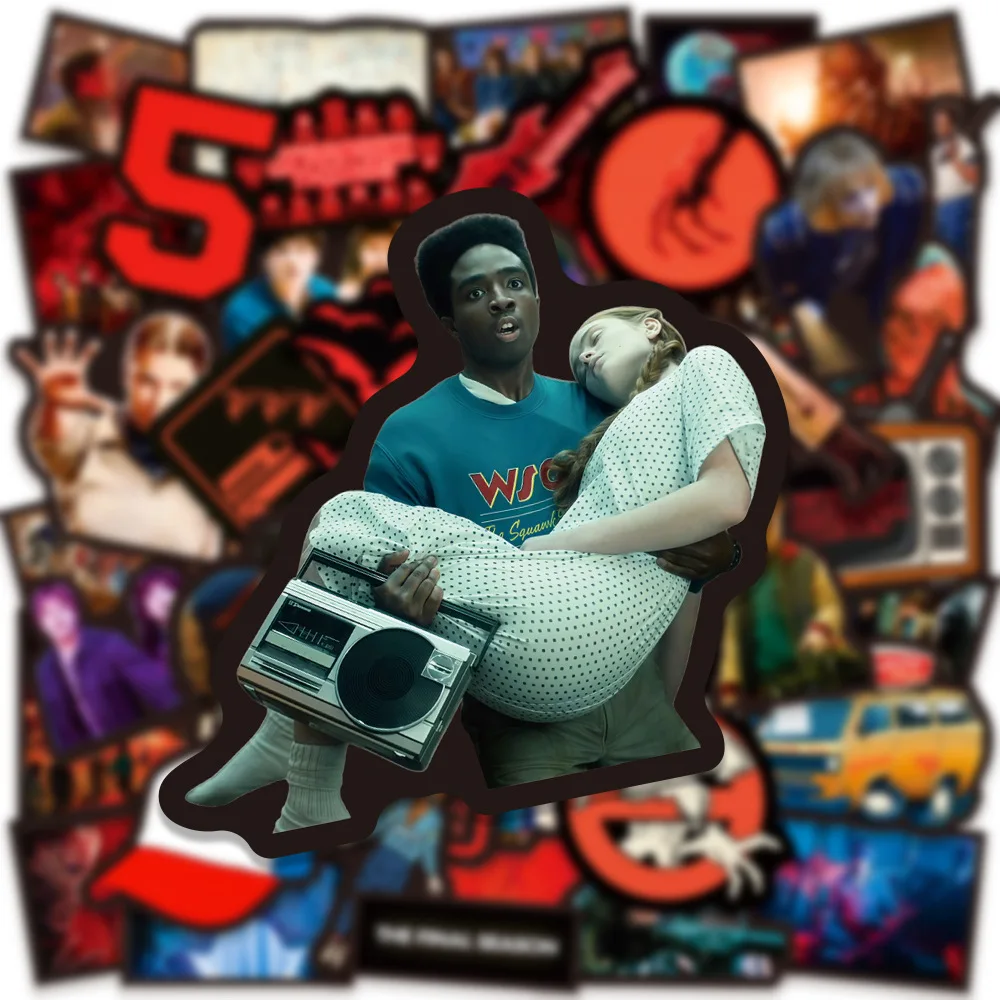 50 قطعة Straykids KPOP الخيال العلمي الإثارة المسلسلات التلفزيونية سكوتر الكمبيوتر المحمول باد كوب ماء الكتابة على الجدران ملصقات هدية للأشياء الغريبة