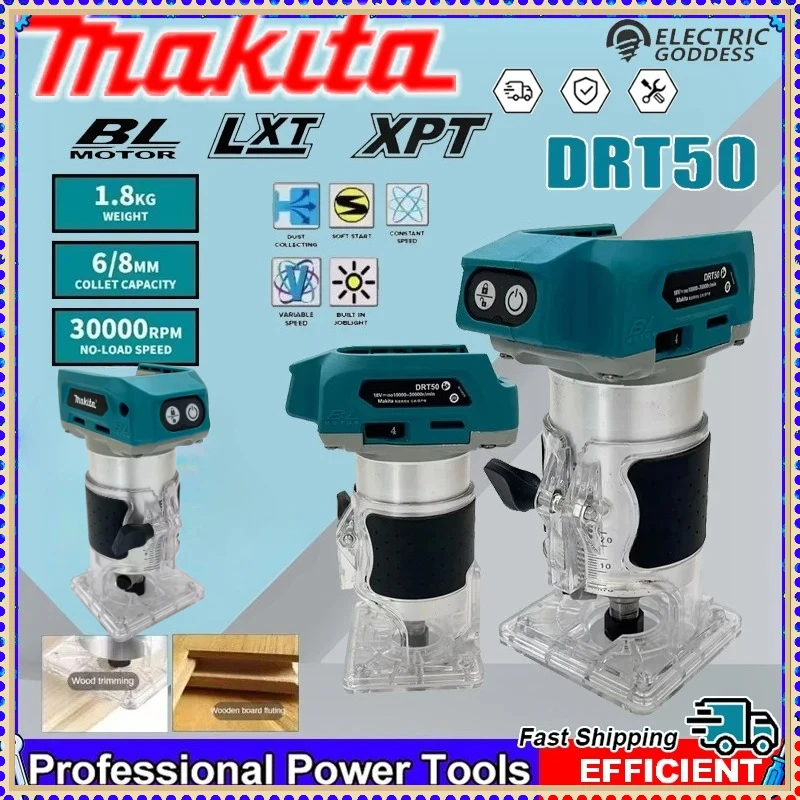 

Аккумуляторный триммер Makita DRT50, бесщеточная фрезерная машина для обработки дерева и гравировки